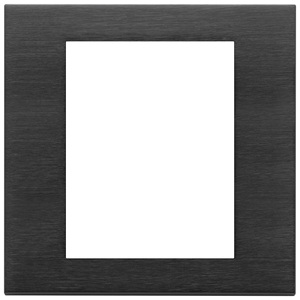 Placca 8M Nero Spazzolato 18.5 ซม. ความยาว 2.2 ซม. ความสูง อุปกรณ์เสริมสายไฟ - Product Image 1