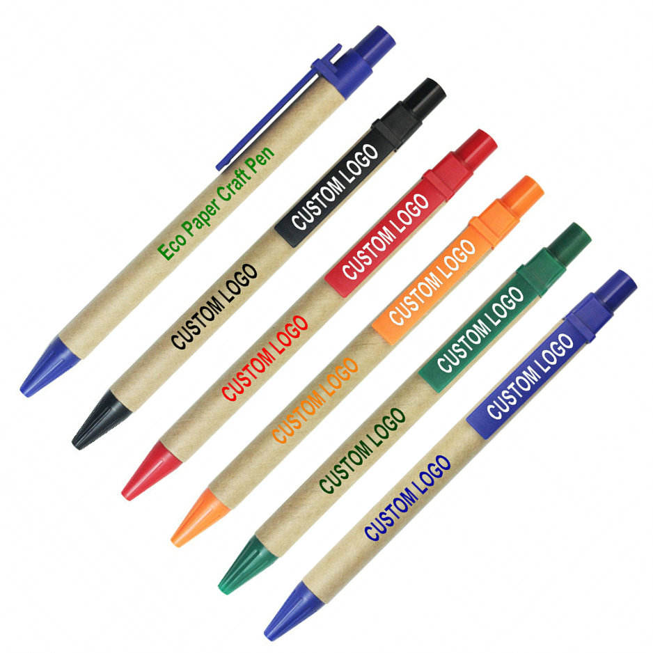 Environmental Friendly Recycled Paper Ball Pens Green Concept Eco Friendly  Specialized Ballpoint Pens