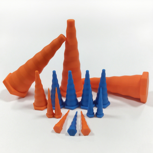 Bouchons d'étanchéité personnalisés en silicone en forme de T, multi-matériaux, à motifs carrés - Product Image 6