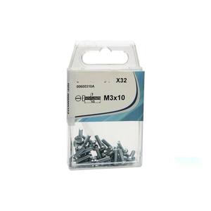 Tornillos - blíster de 6 unidades, tipo DIN-84, tamaño M-5x30, material de zinc, ideales para fijaciones seguras en proyectos - Product Image 1