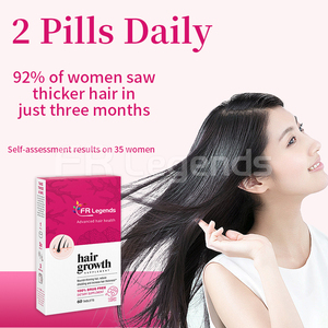 Suplementos espesantes para reducir la pérdida de cabello, tabletas de vitamina biotina para el crecimiento del cabello