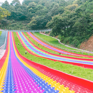 Tobogán de Arcoíris para Parque de Atracciones, Deporte al Aire Libre, Tobogán de Plástico Seco Colorido para Niños, Tobogán de Arcoíris para Exteriores - Product Image 5