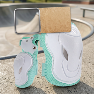 Ensemble de protections de coude OEM pour skateboard, coque rigide en ABS+EVA épais, fermeture auto-agrippante réglable - Product Image 3