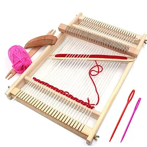 Grand cadre tissage bricolage Kit de métier à tisser à tricoter à la main en bois multi-artisanat métier à tisser tapisserie métier à tisser Machine à tisser pour enfants débutants