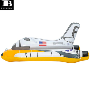 Bateau gonflable personnalisé en forme de <span class=keywords><strong>navette</strong></span> <span class=keywords><strong>spatiale</strong></span> <span class=keywords><strong>NASA</strong></span>, jouet aquatique en PVC pour enfants, idéal pour l'été - Product Image 2