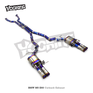 ODM Performance Catback per <span class=keywords><strong>BMW</strong></span> <span class=keywords><strong>M5</strong></span> <span class=keywords><strong>E60</strong></span> 5.0 2003-2010 auto da corsa scarico titanio viola Valvetronic silenziatore - Product Image 5