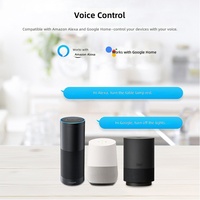 Interruptor de Luz Inteligente Wi-Fi Universal con Control por Voz, Control por Aplicación Tuya, Funcionalidad de Temporizador para Cable de Fase y Neutro
