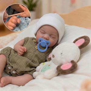 Poupée Bébé Reborn Éducative en Silicone Solide <span class=keywords><strong>de</strong></span> 18 Pouces, Faite à la Main, Réaliste, Poids Réel, Jouet Doux, 3200g, Certifiée CE - Vente Chaude - Product Image 1