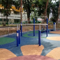 Terrain de sport pour enfants, équipement de gymnastique d'extérieur, d'entraînement de rue, barres parallèles à vendre