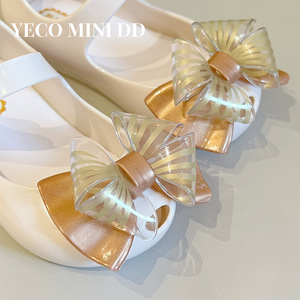 Sandales d'été en gelée pour bébés, chaussures en gelée à nœud pour enfants, chaussures à semelle souple, chaussures confortables, sandales de princesse en gelée - Product Image 5