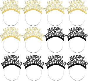 Serre-tête en papier Joyeux Nouvel An, décorations et accessoires de fête du réveillon 2026, diadèmes, cadeaux de Noël, pinces à cheveux - Product Image 1