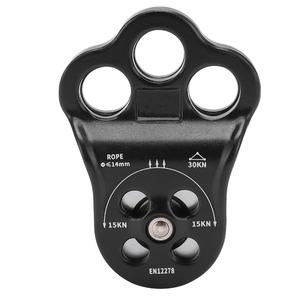 Équipement de sauvetage de poulie de <span class=keywords><strong>grimpeur</strong></span> d'attelage 30KN double roulement pour gréement transportant l'escalade d'arbre d'arboriste - Product Image 3