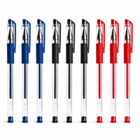 Stylo gel 0,5 mm, écriture fluide, pointe fine, grip en caoutchouc souple, encre gel, papeterie de bureau et scolaire, vente en gros directe d'usine, logo personnalisé
