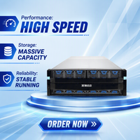 AS5800G5 4U Penyimpanan Flash Hibrida Kelas Menengah SAS Multi-controller Scale-out Unified SAN NAS Virtualisasi Database Stok