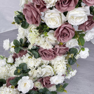 מותאם אישית חדש עיצוב שולחן ראנר צבעים מלאכותיים מעורב פרחים רץ פרחים ארוך רץ פרחים עבור עיצוב חתונה - Product Image 4