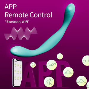 APP <b>Remote</b> Control 42cm Vibrating Dildo Double Ended Silicone <b>Vibrator</b> for Female - Product Image 6