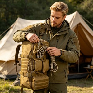 Mochila de Senderismo con Gran Capacidad, Sistema de Ventilación, Convertible a Bandolera, <span class=keywords><strong>para</strong></span> Caza, Táctica, Viajes y <span class=keywords><strong>Montaña</strong></span> - Product Image 2