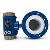 Pengukur Aliran Air Cerdas Sensor Aliran Magnetik Rs485 4-20ma Din100 Layar Digital / Pengukur Aliran Elektromagnetik Air Salin