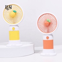 Risi Groothandel Schattige Usb Lash Fans Draagbare Mini Fruit Gemakkelijk Fan Wimpers Private Label Handheld Lash Extensions Fans Oplaadbaar