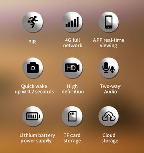 Caméra intelligente solaire 4G avec alerte GPS, machine de chasse intelligente, caméra solaire extérieure en forme de camouflage H10 H50 Ucon - Product Image 6