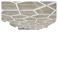 Lámpara Colgante LED Hexagonal Personalizada, de Forma Irregular, para Techo, Estilo Industrial, para Centros Comerciales, Gimnasios, Salas de E-sports