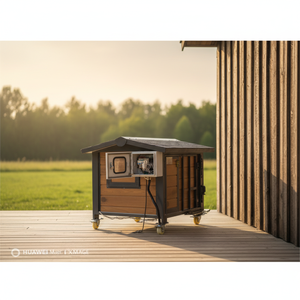 Caseta para Perros de Raza Grande para Exteriores - Puerta Extra Ancha para <span class=keywords><strong>Pastor</strong></span> Alemán y Labrador - Product Image 1