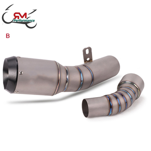 Silenciador de Escape de aleación de titanio para motocicleta, tubo de enlace medio, catalizador, ZX-6R, <span class=keywords><strong>ZX6R</strong></span>, ZX636, ZX10R, ZX-10R - Product Image 3
