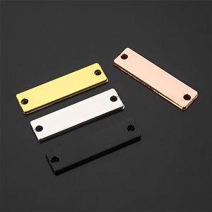 Placas de Identificación Metálicas Rectangulares Lisas, Etiquetas Metálicas con Logotipo Grabado por Láser, Etiqueta Metálica Personalizada para Bolsos, Etiqueta Metálica con Logotipo para Hijab, Abaya, Bufanda, Zapatos - Product Image 3