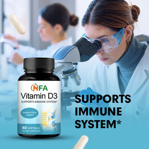 El suplemento orgánico de vitamina D3 de etiqueta privada apoya la salud ósea e inmunológica Cápsulas blandas de vitamina D3 - Product Image 6