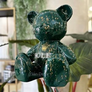 Ours de luxe ballon Designer Statues personnaliser fibre de verre résine dessin animé Souvenir <span class=keywords><strong>Figurine</strong></span> pour <span class=keywords><strong>magasin</strong></span> galerie décor à la maison - Product Image 4