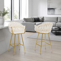 Tabouret de bar moderne à hauteur réglable, pivotant, ergonomique, en tissu velours moelleux, avec structure métallique, pour hôtel, livraison directe