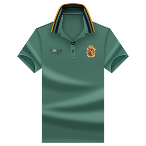 Camisa Casual Clásica de la Marca <span class=keywords><strong>Paul</strong></span> para Hombre, Verano, Holgada, Transpirable, Talla Grande, Manga Corta, Tejido de Punto, Sólida, Anti-Pilling - Product Image 6