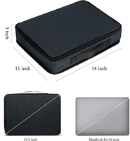 Étui organisateur de lunettes OEM avec fermeture éclair, 7 à 9 compartiments, boîte de rangement pour lunettes de voyage, fentes réglables, plusieurs paires, étanche