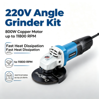 Meuleuse d'angle DongCheng 800W, disque 100mm, moteur sans balais, 13000 tr/min, électrique, pour bricolage, découpe, meulage, polissage industriel du métal