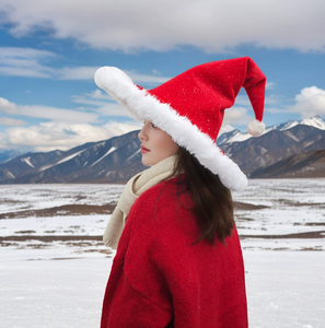 عيد الميلاد ساحرة ساحرة صغيرة حمراء ركوب غطاء محرك السيارة البوليستر الكبار حفلة صور الديكور مهرجان الديكور - Product Image 2