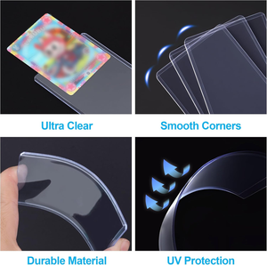 Vente en gros quantité minimale <span class=keywords><strong>de</strong></span> commande bas Emballage personnalisable Conception libre 3*4 Transparent <span class=keywords><strong>Elite</strong></span> Trainers Top Loader avec 100 pochettes <span class=keywords><strong>de</strong></span> cartes - Product Image 4