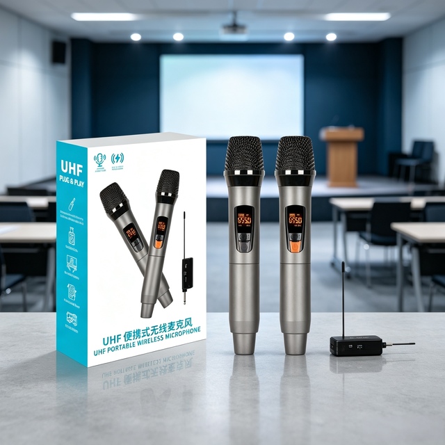 HL-M1018 UHF Portable Handheld Microphone for Outdoor Performance Wireless Microphone Karaoke Microphone System