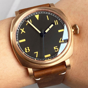 42Mm Cusn8 Bronze Trường Hợp AR Sapphire Glass Luminous Mark Nh35 PT5000 Tự Động Chuyển Động 20ATM Không Thấm Nước Người Đàn Ông Của Đồng Hồ - Product Image 2