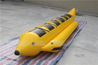 Joyful Fun Jeux d'eau gonflables personnalisés Poisson volant Bateau banane gonflable utilisé à vendre