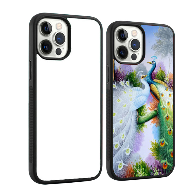 HOCAYU TPU PC 2D Tough Sublimation Blank Cell Phone Case Cover for Iphone 11 12 13 14 15 16 Pro Max Mini XR XS Max Funda