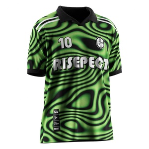 Camiseta de Fútbol con Cuello Polo de un Solo Botón para Entrenamiento, Tejido de Secado Rápido, Malla Transpirable y Diseño de Paneles Personalizables - Product Image 5