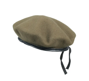 DFB01 Customized 100% Wool Olive Green <b>Berets</b> - Product Image 1