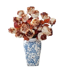 Bouquet de roses artificielles à double extrémité, fleurs en soie, ornement décoratif pour la maison, mariage, accessoires de photographie en extérieur - Product Image 5