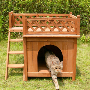 Holz-Hundezimmer Unterstand Maßgefertigte Größe Massivholz-Raum mit Aussicht Hundehütte - Product Image 2