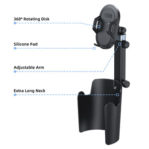 Support de tasse multifonctionnel réglable et stable avec support magnétique pour téléphone, antidérapant et portable, accessoires de voiture - Product Image 6