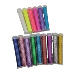 5 g bottle tube filled glitter powder for DIY crafts or slime decoration used