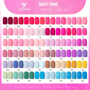 Proveedores de Uñas Vendeeni, Muestra Gratuita para Salón, Set de 48 Colores de Esmalte de Uñas en Gel, Libre de TPO y HEMA, OEM, Etiqueta Privada Personalizada, Esmalte de Gel Sólido - Product Image 4