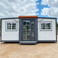 Maison conteneur préfabriquée moderne, extensible et respirante, prête à l'emploi, pour entrepôt, usine, bureau, bureau à domicile, villa de luxe, école personnalisée