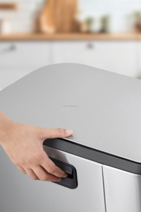 New Hot Bán Khách Sạn Rửa Phòng Thép Không Gỉ Thùng Rác Lon, Kim Loại Chân Bước Trên Thùng Rác Chất Thải Thùng Với Bàn Đạp Chân Cho Sao Khách Sạn - Product Image 2