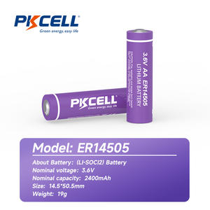 Pkcell nhà máy <span class=keywords><strong>3.6</strong></span> <span class=keywords><strong>Volt</strong></span> lisoci2 <span class=keywords><strong>3.6</strong></span> V 2400mAh 5200mAh 2700mAh AA <span class=keywords><strong>3.6</strong></span> V er14505m er14505h pin <span class=keywords><strong>3.6</strong></span> V Lithium <span class=keywords><strong>er14505</strong></span> Pin - Product Image 6